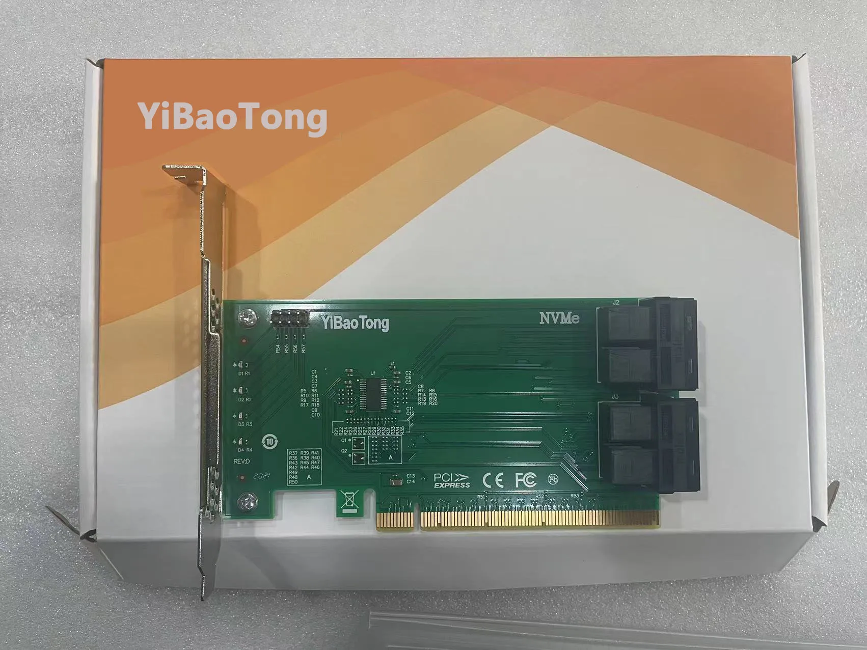 YiBaoTong ANU04PE16 NVME U.2 SFF8643 to SFF8639 NVMe U.2 4 Port NVMe Expansion boards