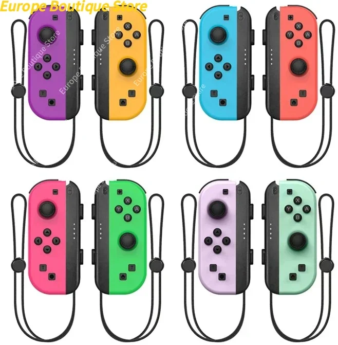 Contrôleur Joycons coloré pour Nintendo Switch Joy pad Joystick 3D manette de jeu sans fil double Vibration contrôleur de jeu vidéo
