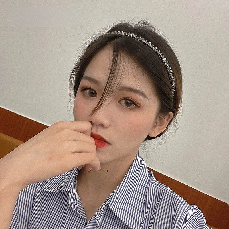 

2pc Fashion Vintage Crystal Headwear Headband Women Girls Hair Bands Korean Hairband for Wedding Party Hair Accessories