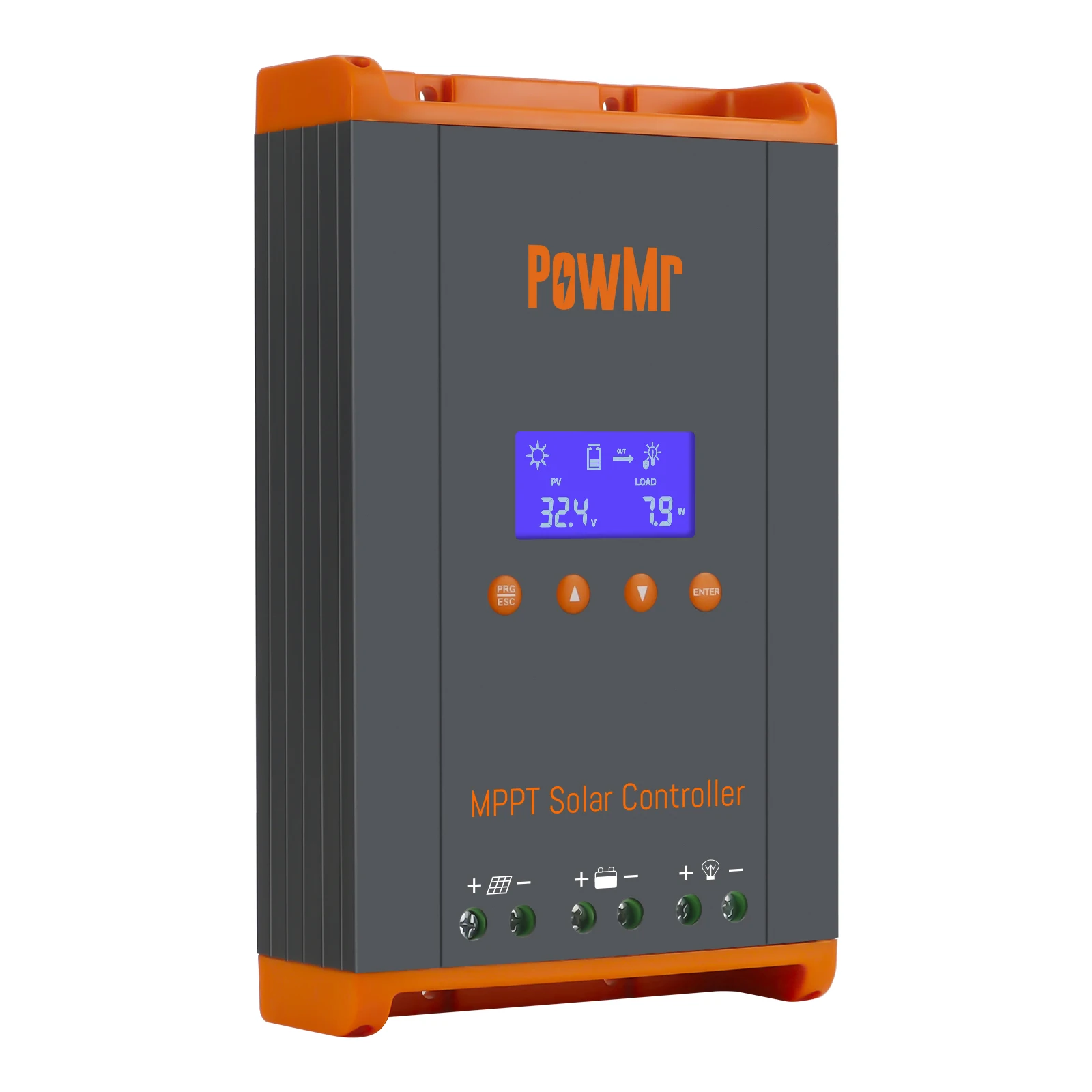 Imagem -02 - Controlador de Carga Solar Powmr Mppt Display Lcd Painel Solar Máximo Suporte Paralelo e Max 12 Units 60a 12v 24v 36v 48v pv 160v Novo