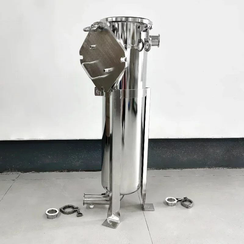 【سعر المصنع】فلتر كيس واحد من الفولاذ المقاوم للصدأ ذو معدل تدفق عالي لنظام التبريد الصناعي #1