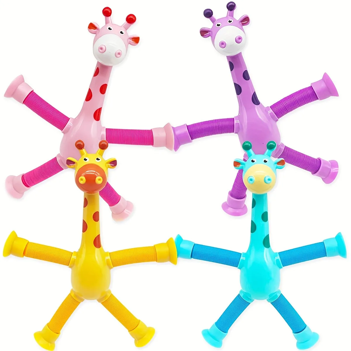 Variety Collection Toys Long Neck Deer Retractable Tube Creative Toy Stress Reliever