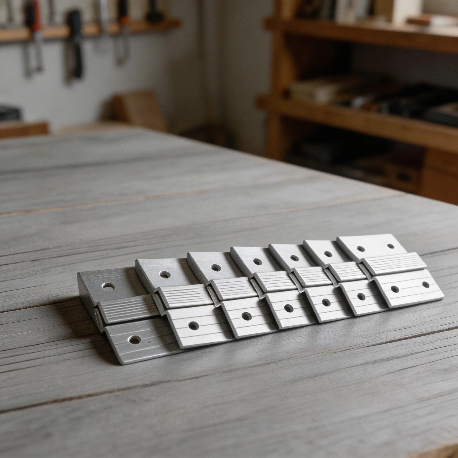 10 Pair Aluminum Alloy Wall Cleat Picture Frame Hangers Z Shaped Metal Brackets for Strong Support of Wall Mounted Art