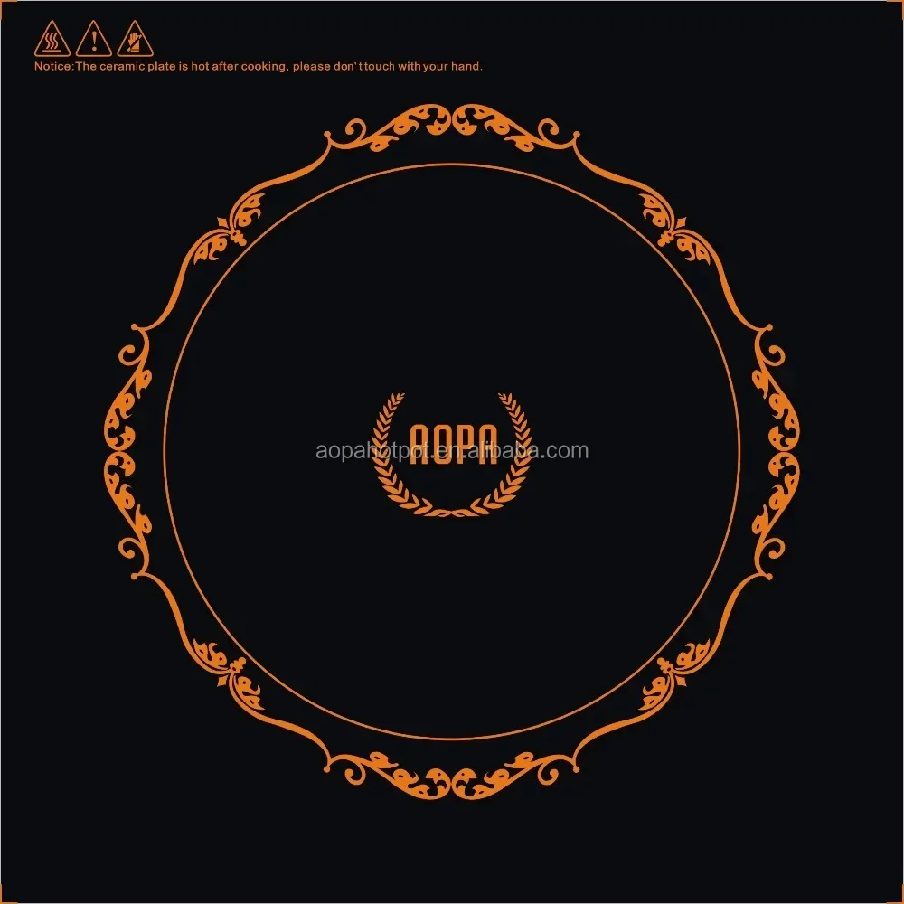 Fogão de indução elétrico comercial de mesa