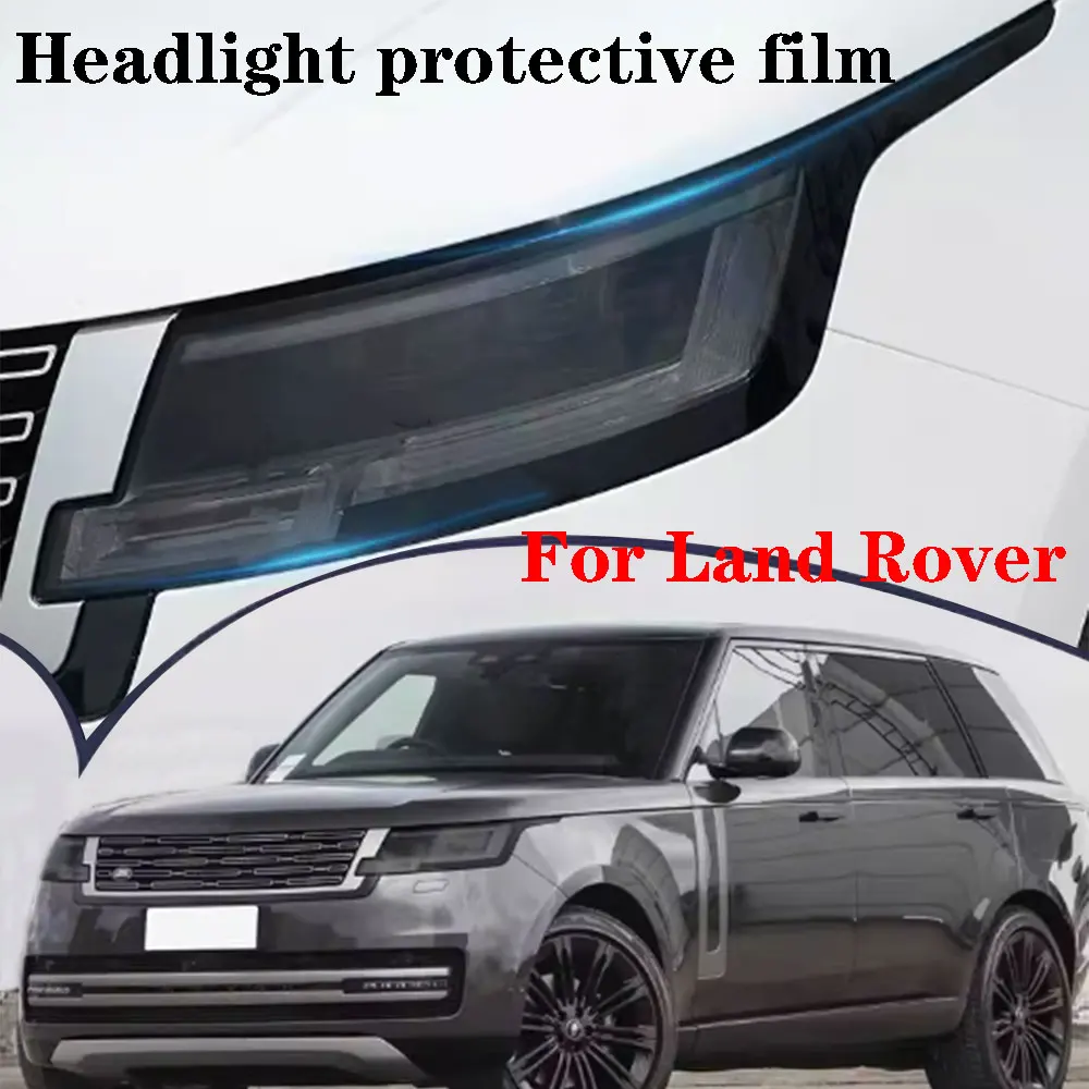 

TPU Pre-cutting Car Headlight Protective Film Clear PPF Anti-scratch For Land Rover Defender Discovery Range Rover Sport Evoque