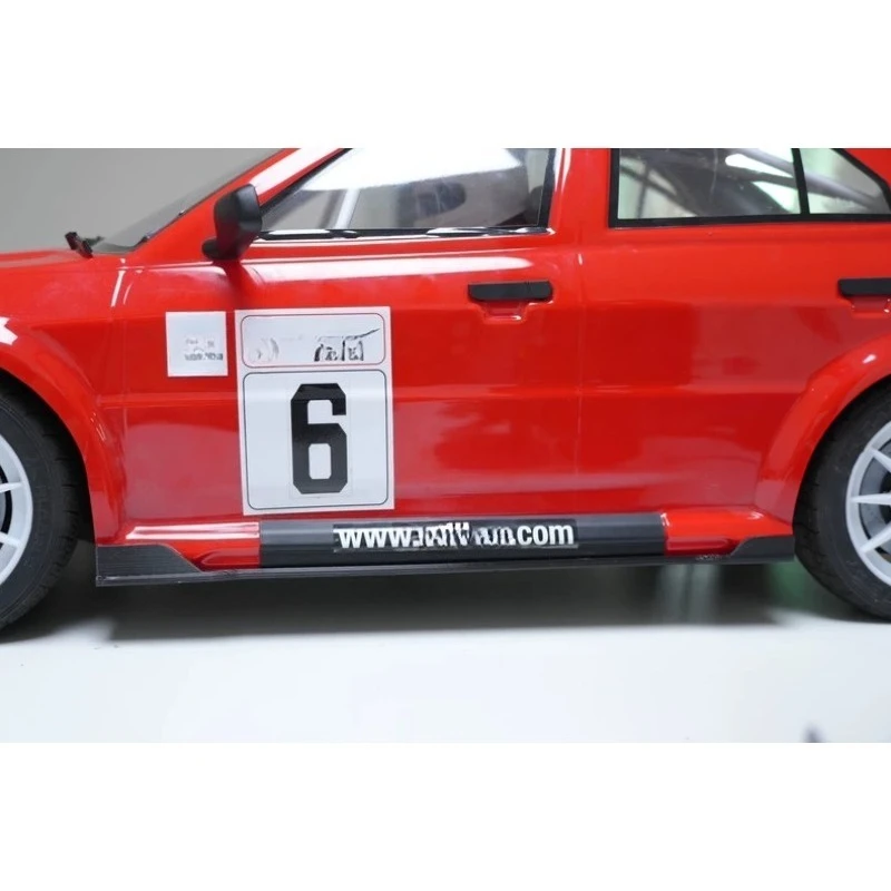 RLAARLO 1/7 Mitsubishi EVO Rally Slevo-07 Front Splitter & Bumper Guard, 3D Printed TPU Flexible Crash Protection Upgrade Parts
