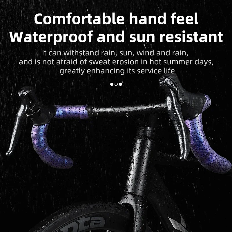 ESLNF Colorful Thickened Anti-Slip Road Bike Handlebar Tape Anti-Vibration Comfortable Breathable Bicycle Handle Bar Tape 5
