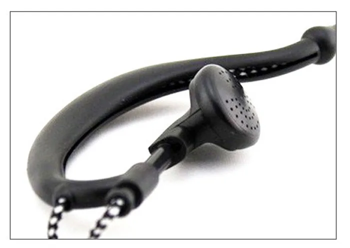Baofeng-Walkie talkieマイク,2ピン,高品質のイヤーフック付きヘッドフォン