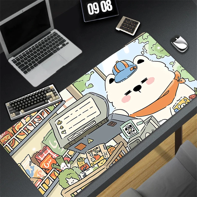 

Pattern Game Cute Mousepad Pad Rubber Mouse Mat Desk Gaming Non Slip Table Mat PC Gamer Cabinet Mousepad Baby Bear Keyboard Pad
