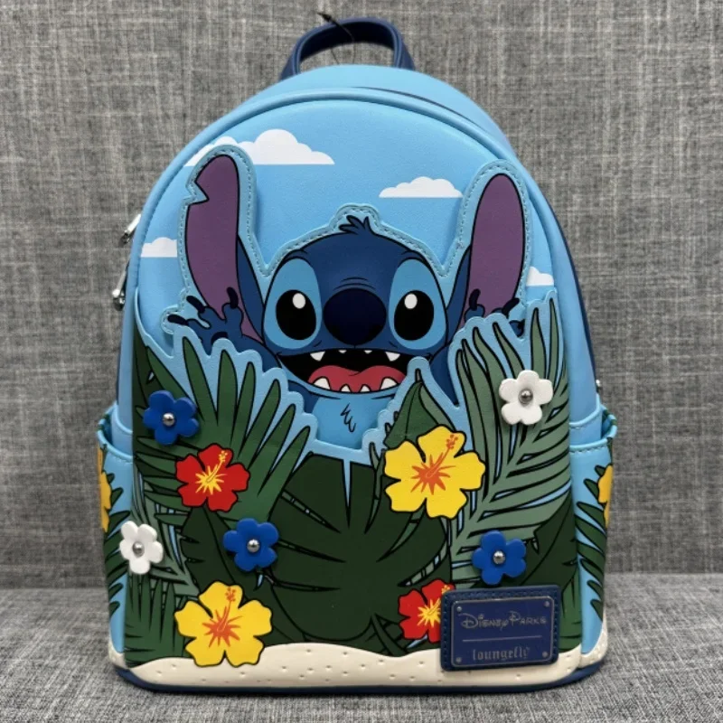 Zaino originale Disney Stitch Loungefly zaino con Design ricamato simpatico cartone animato Mini zaino fresco e Casual regali di moda