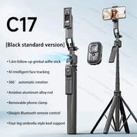 C17 Mobile Selfie Stick Intelligent Ai Follow-Up Anti Shake Retractable Pan Tilt Automatic Camera Tool Phone Holder