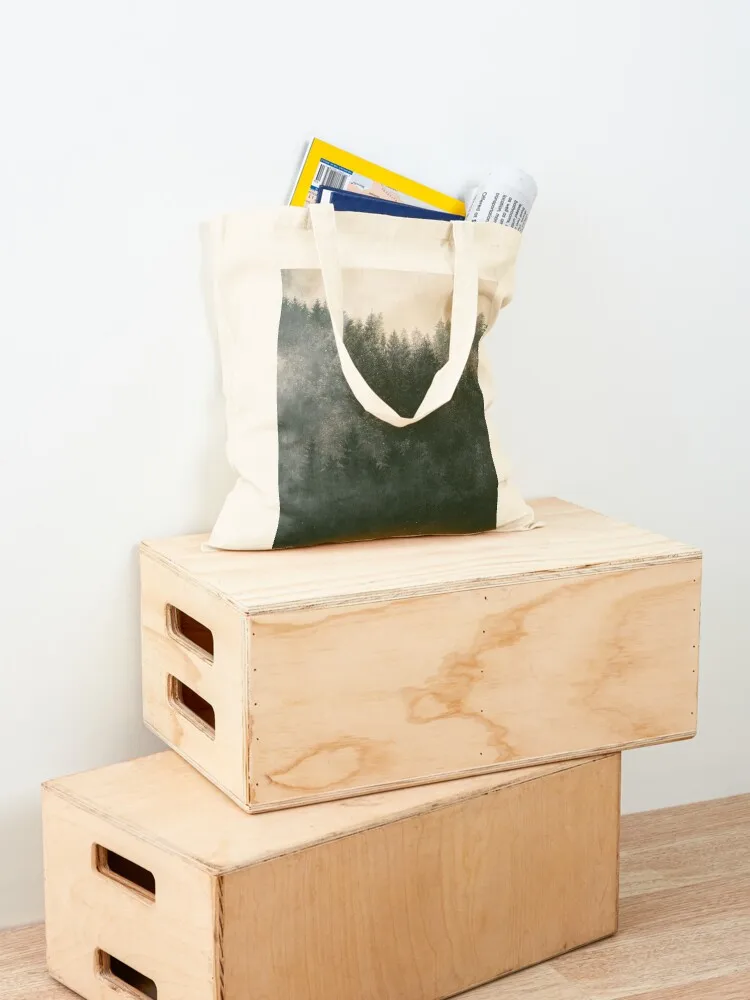 ينام // خارج أي مكان البرية أشجار كاسكاديا غابة خيالية مغطاة في حقيبة حمل الضباب السحرية حقائب يد للسيدات