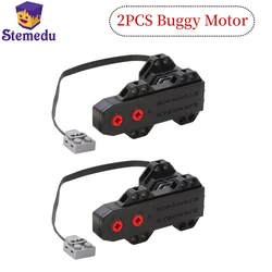 2 uds Buggy Motor Monster Motor técnico MOC funciones de potencia piezas de bloques de construcción coche de juguete Compatible con 5292 regalo