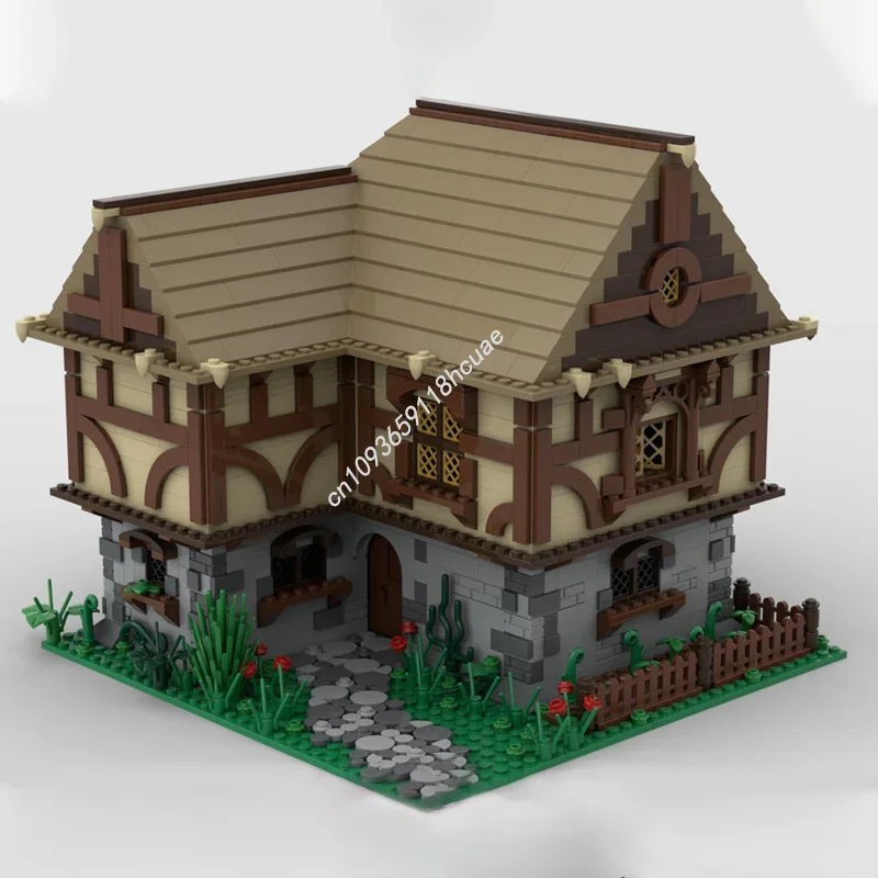 1659 pièces MOC maison médiévale château fantaisie époque modèle blocs de Construction cadeau de noël Construction bricolage idée jouets enfants anniversaire