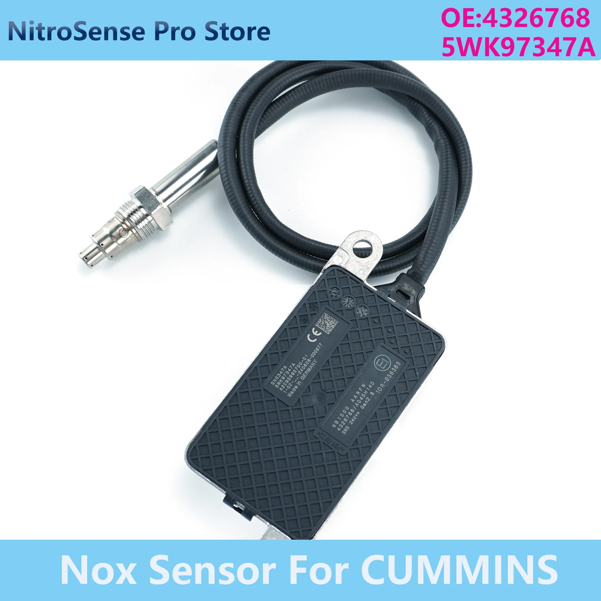 

Nox Sensor 5WK97347A A2C95995600 CNS10084 Nitrogen Oxide Sensor 4326768 10R036363 5WK9 7347A for CUMMINS DAF