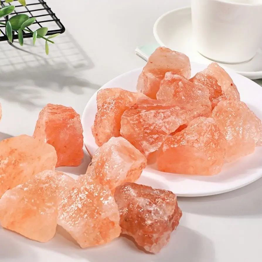 100g Natural orange salt crystal Healing Stone original stone diffuser stone aromatherapy stone crystal home decoration
