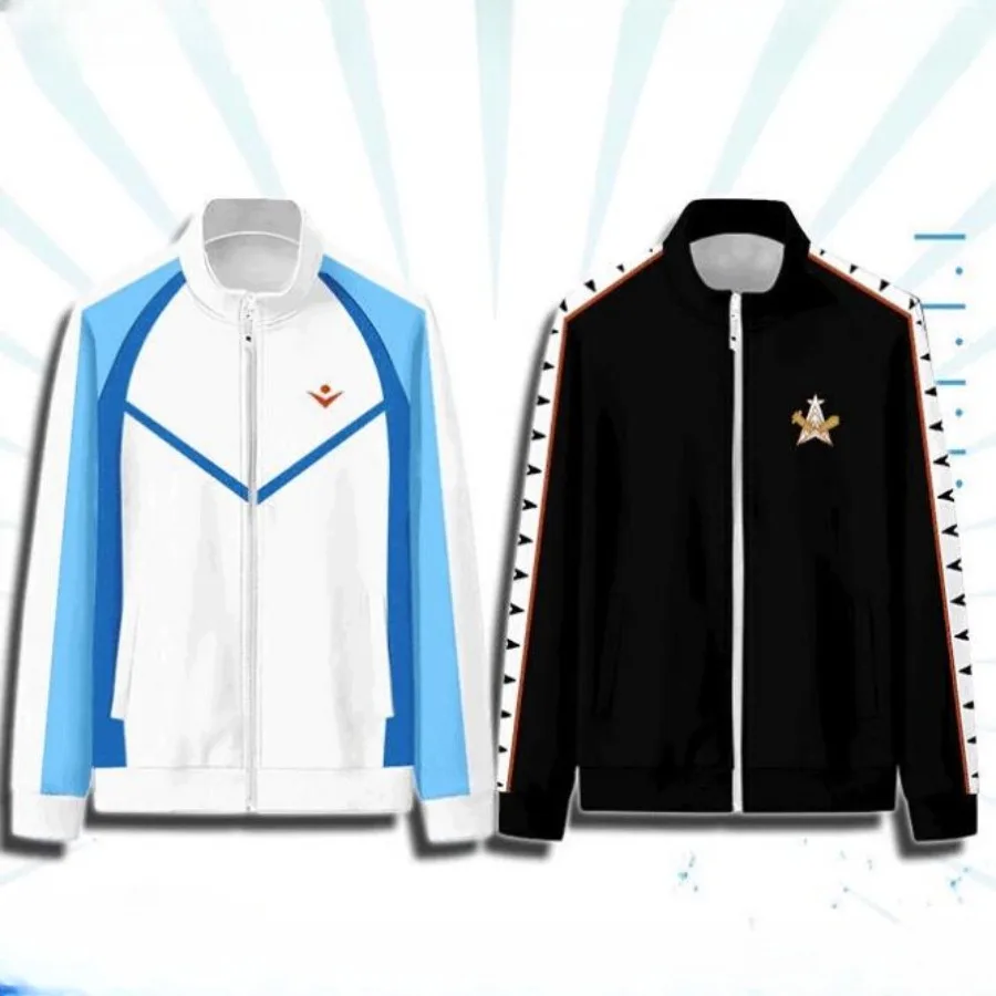 Anime Free! Iwatobi Swim Club Haruka Nanase Rin Matsuoka Cosplay Zipper Jacket Harajuku Cardigan Stand Collar Baseball Jacket