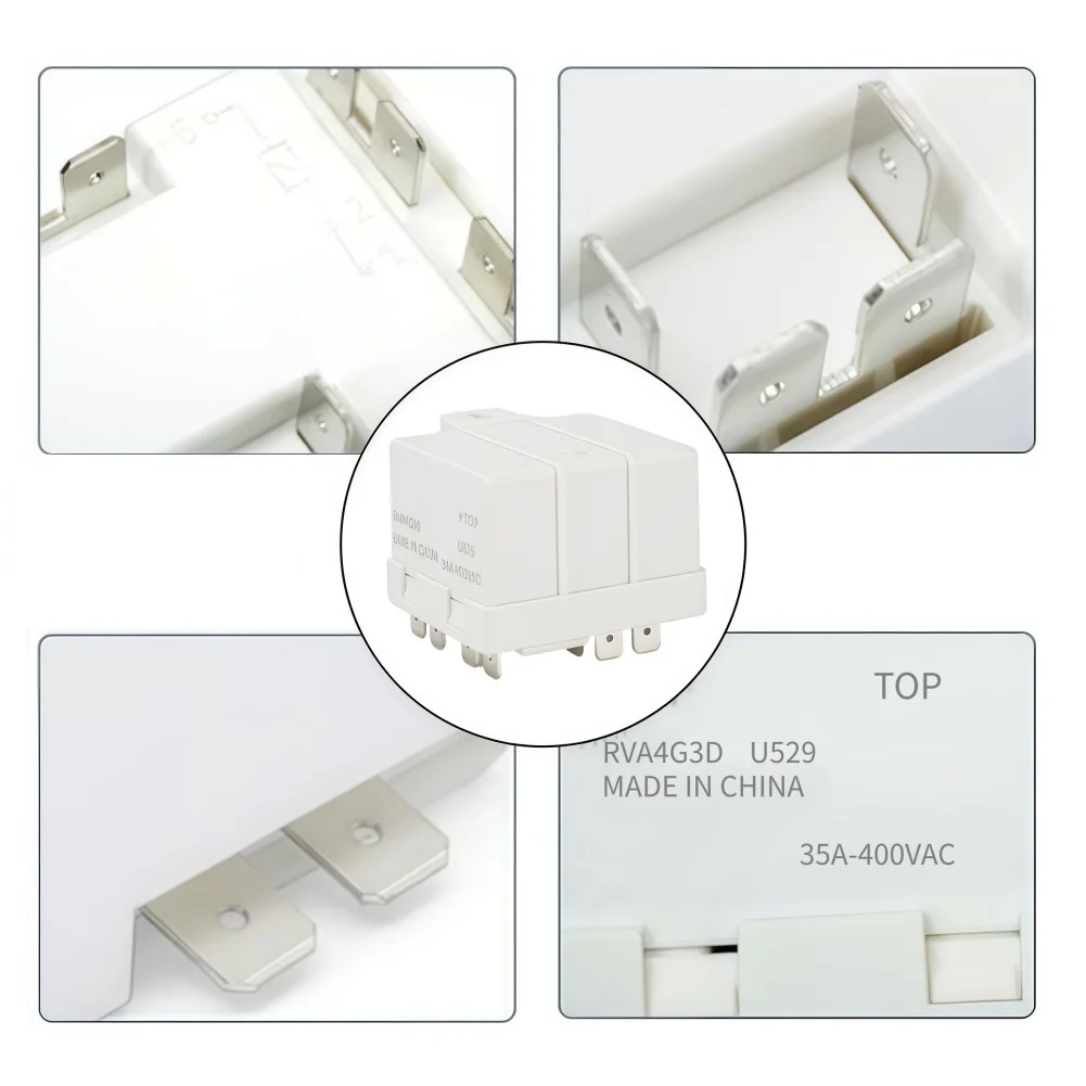 Potential Relay 1394121 040016637 35A 400V Designed for LEER Commercial Freezers Refrigeration Systems Compressor Management