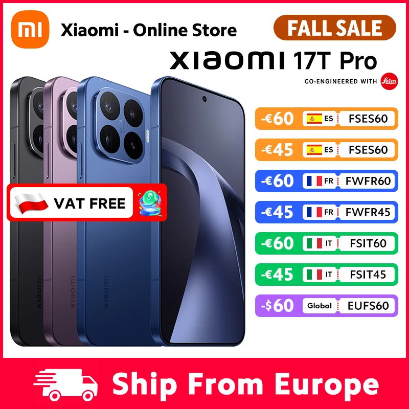 Versión Global del Smartphone Xiaomi 17T Pro