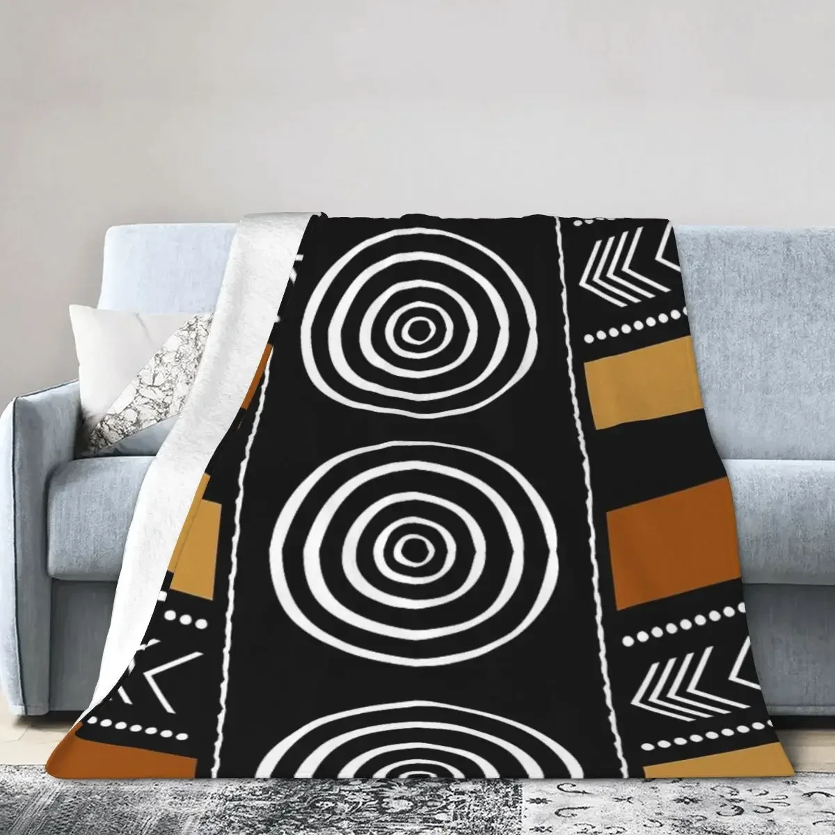 Coperte di stoffa di fango africano coperte di flanella calda morbida coperta per letto soggiorno Picnic viaggio casa divano