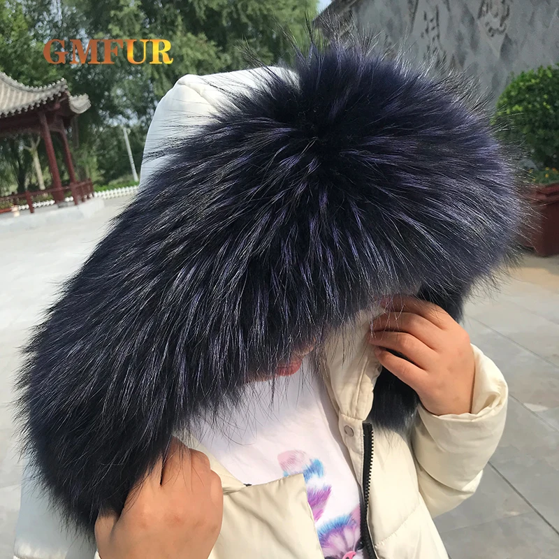 

2025 Женский зимний синий шарф из натурального меха с воротником из натурального меха, модный теплый женский шарф 13 см, 15 см, 18 см, ширина шаль