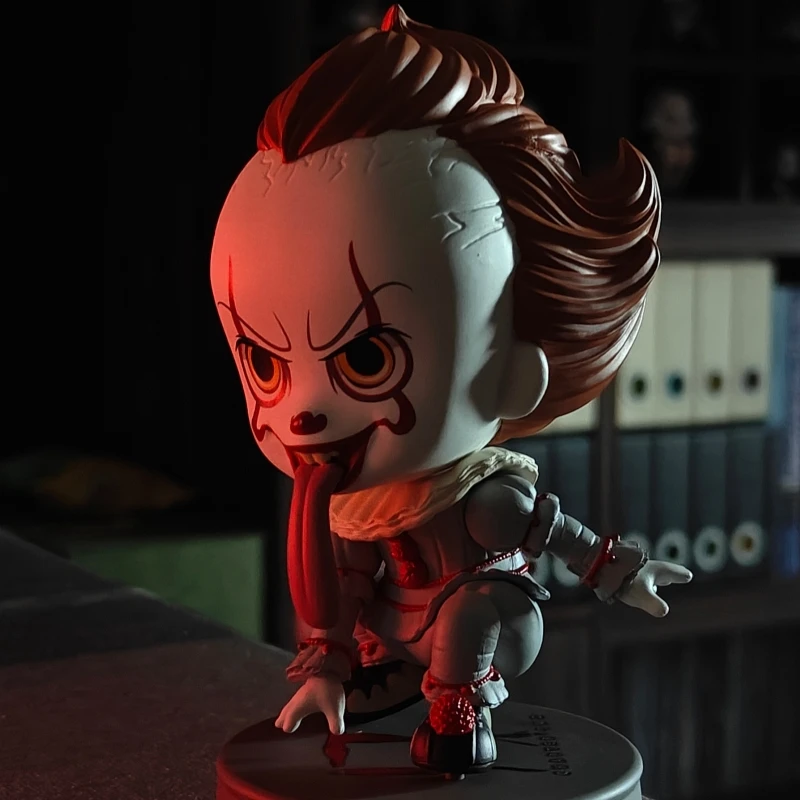 Original auf Lager Hottoys Cosbaby COSB684-COSB686 Pennywise It Film 11CM Charakter Modell Sammlung Chibiart Puppe Geschenke Spielzeug