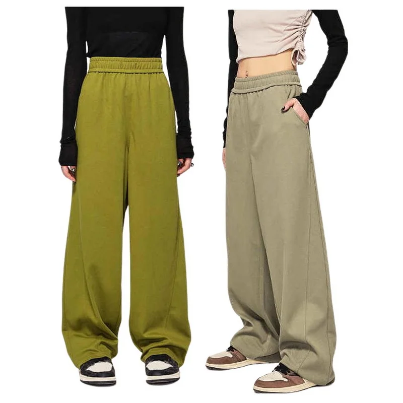 Men And Women Unisex Wide Leg Pants Autumn Winter Twill Fabric Banana Pants