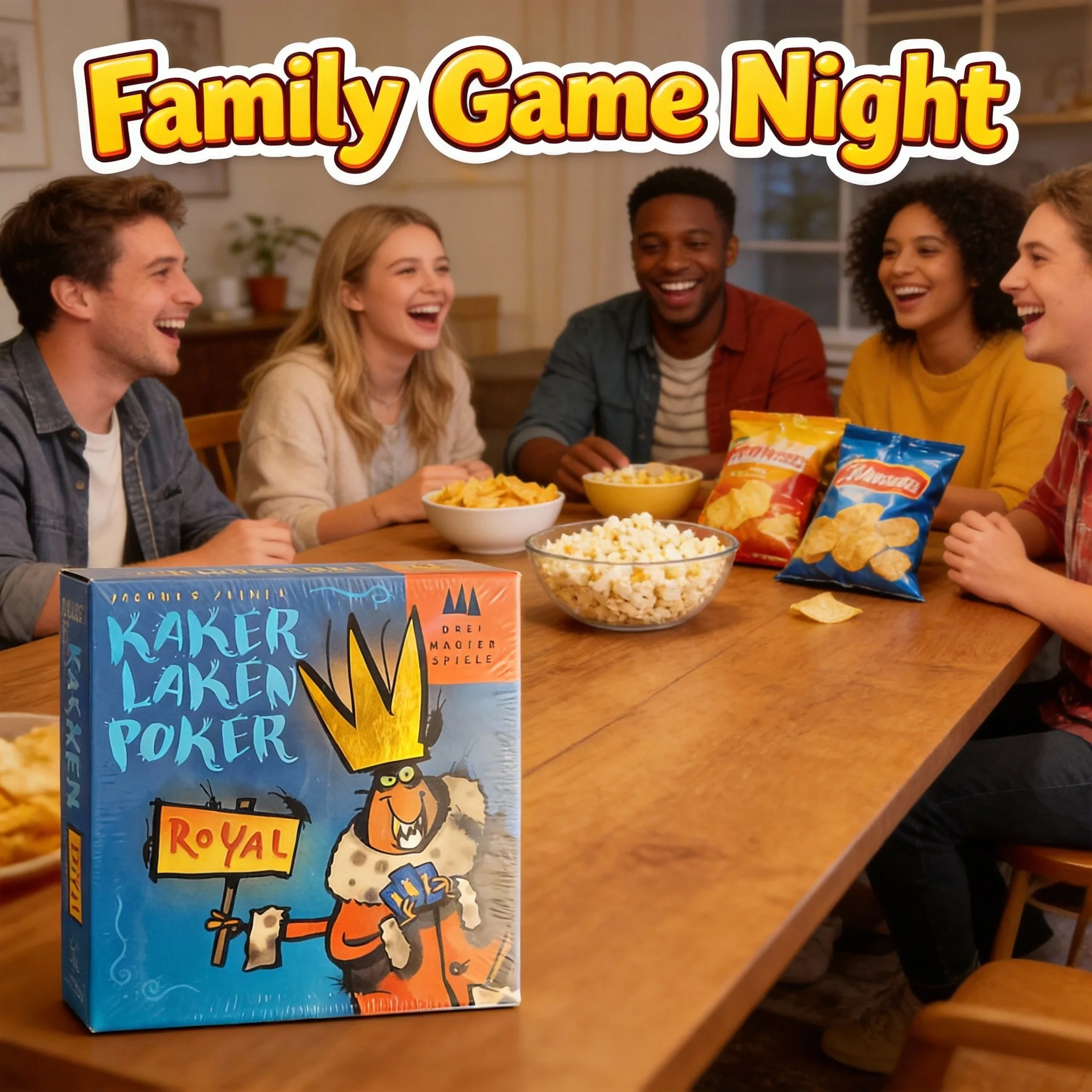 Cockroach Poker Royal - Hilarious Bluffing Card Game for Family Game Nights, Easy to Learn & Highly Addictive