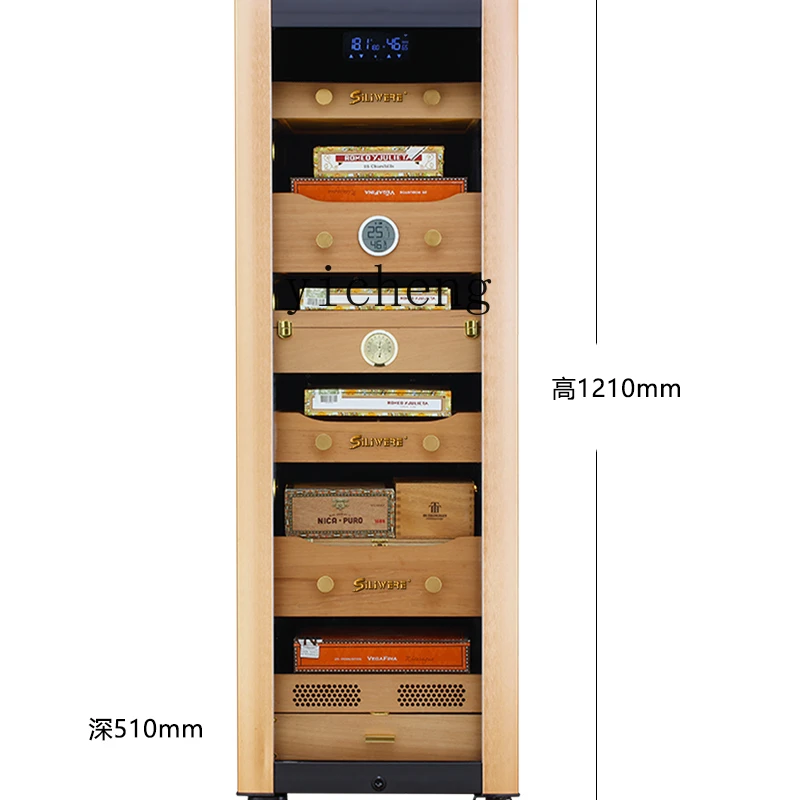 Xl Cigar Cabinet Constant Temperature and Humidity Household Cigar Cabinet Solid Wood