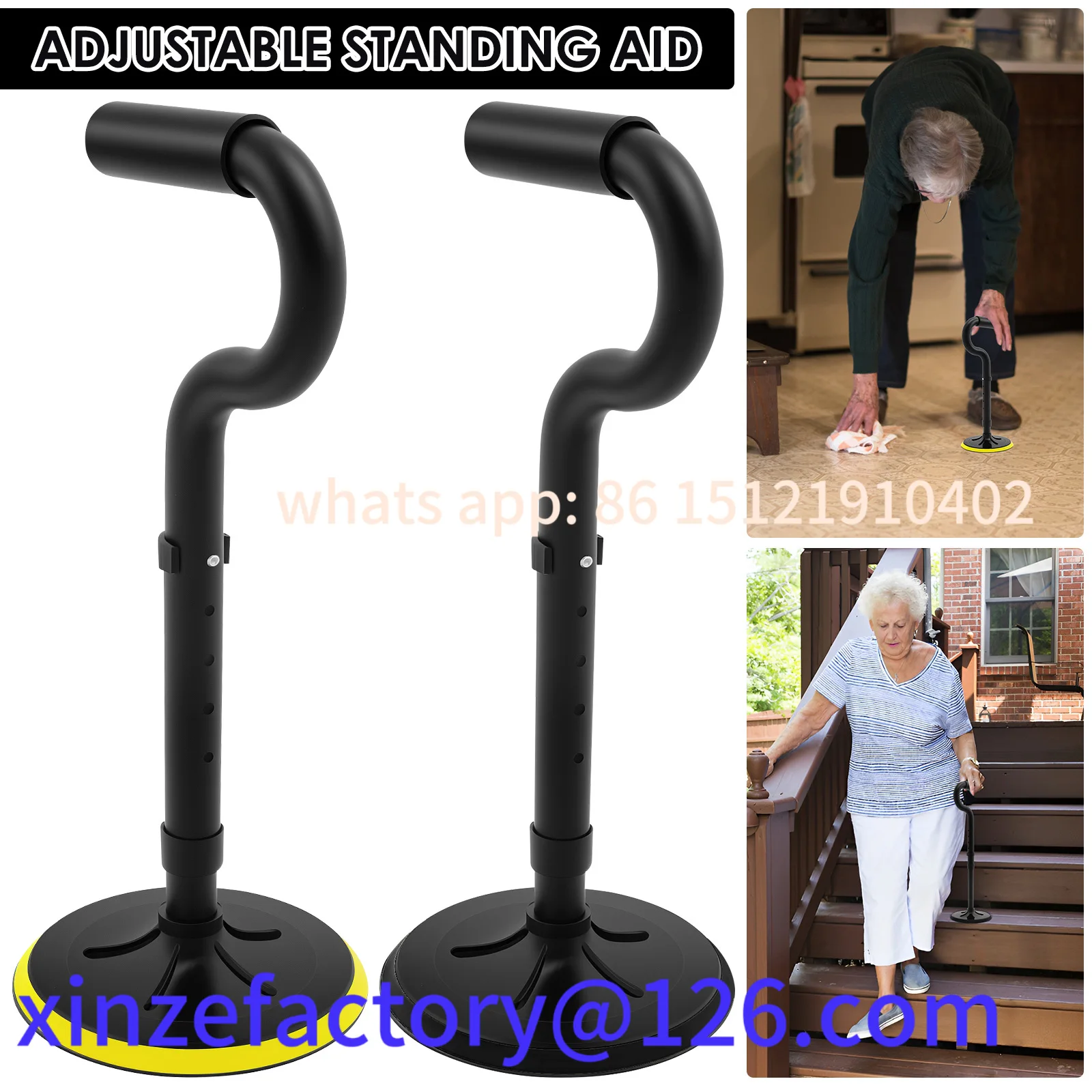 

Be suitable for Senior Standing 5 Height Levels Adjustable Standing Aids Mobility Aids Tool