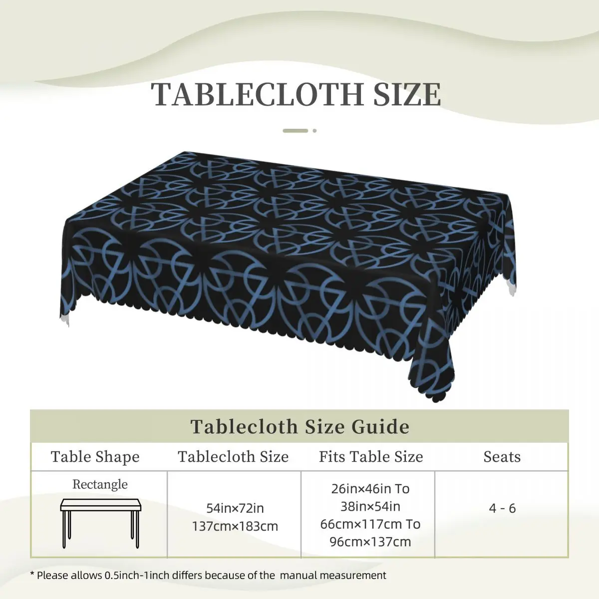 Sub Zero Lin Kuei Mortal Kombat Customized Rectangular Tablecloth Waterproof Table Cover for Dining Events Table Cloth