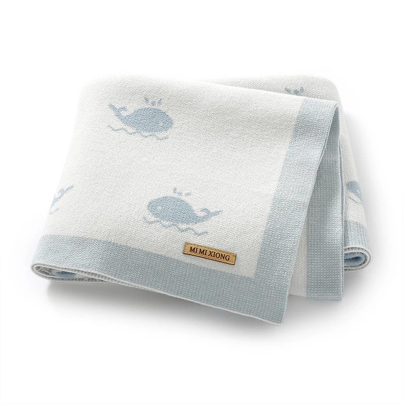 Baby Knit Blankets Swaddle Wrap 90*70cm Breathable Newborn Boys Girls Sleeping Covers Stuff for Stroller Bedding Infant Cellular