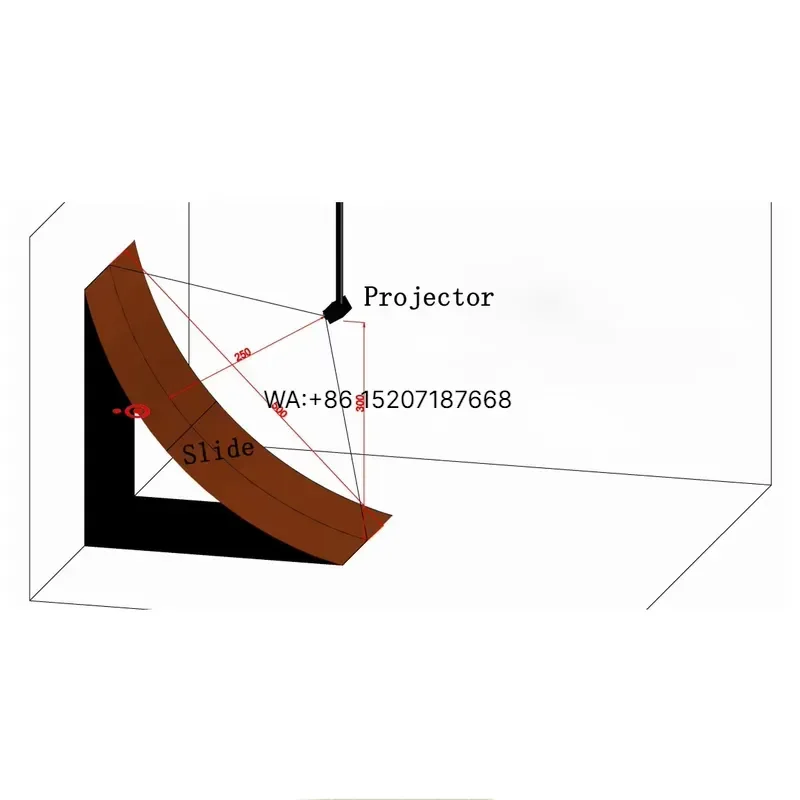 Wmwmnu for Portable Interactive Projection Slide Indoor Kids Fun Playground Activity Center for Digital Games