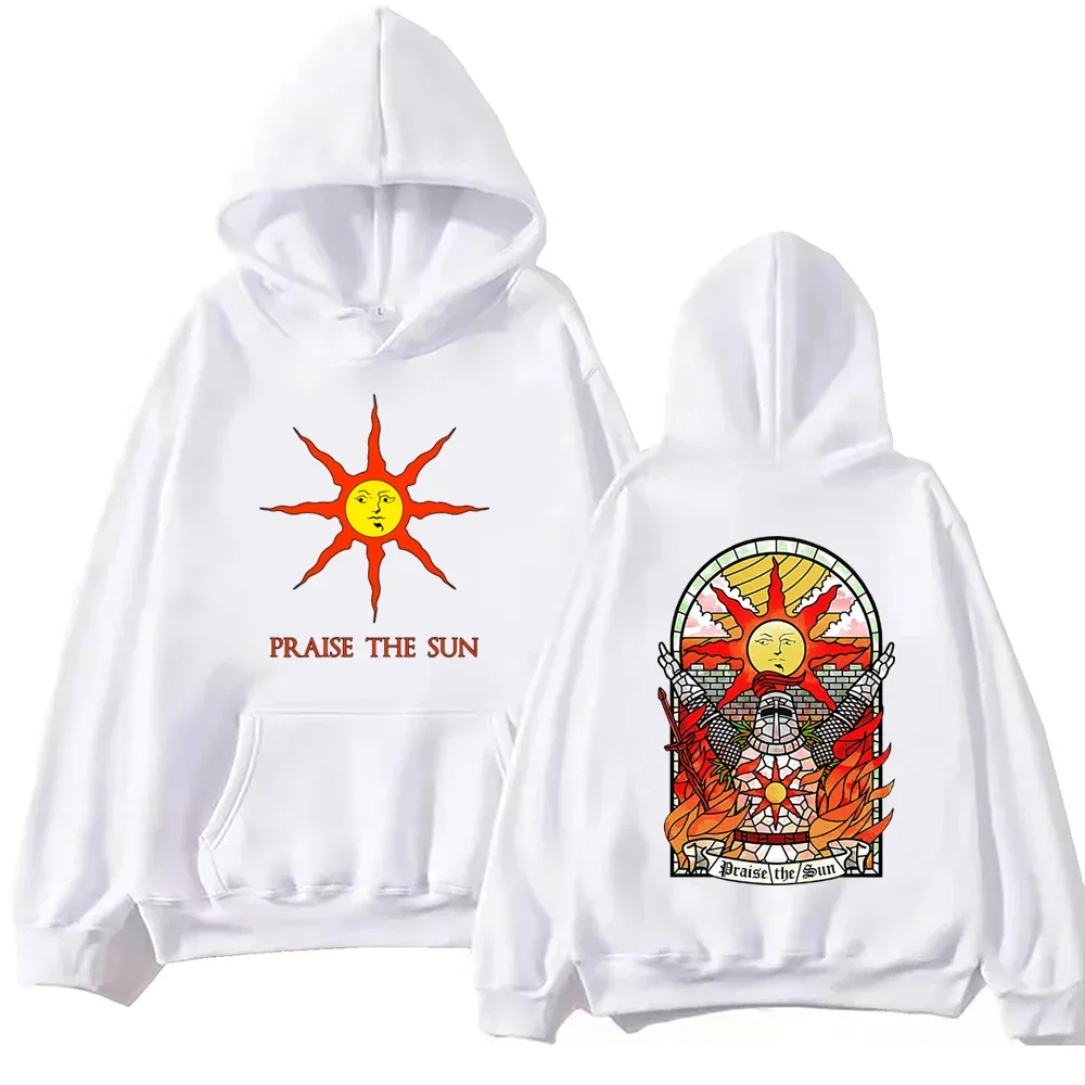 Dark Souls Praise The Sun Hoodie Harajuku Hip Hop Pullover Tops Sweatshirt Fans Gift