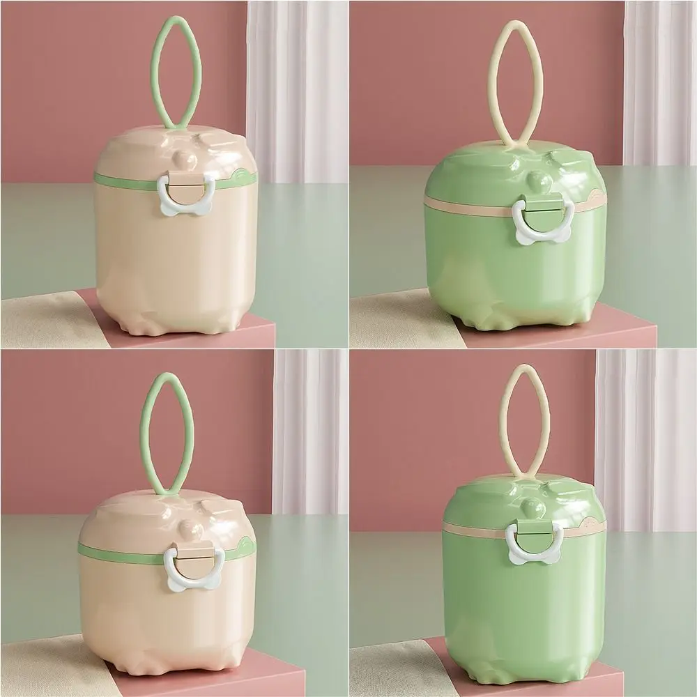 Cartoon Seal Jar Candy Color Feeding Lunch Box Toddle Snacks Container Essential Cereal Food Storage Box Baby Milk Powder Box