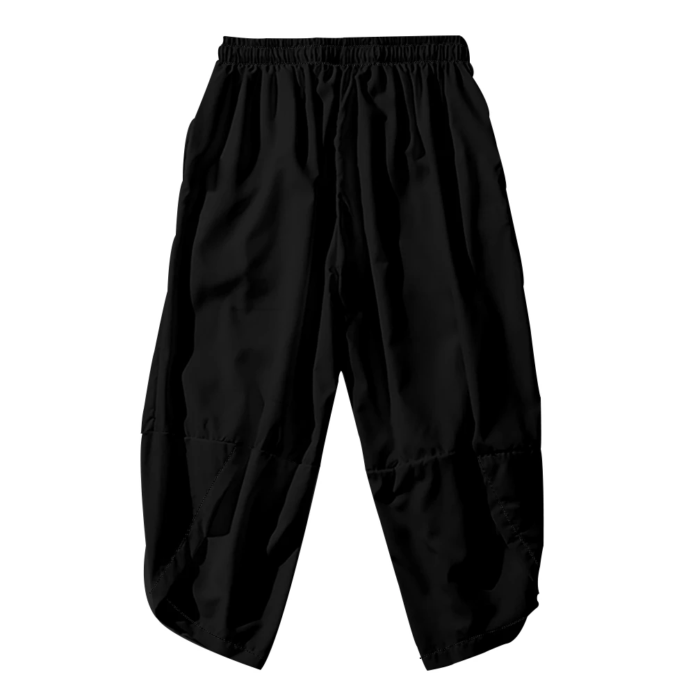 Japanese Kimono Pants Vintage Bloom Pants Tai Chi Diagram Print Trousers Women Men Chic Yin Yang Style Clothing Cosplay Costume