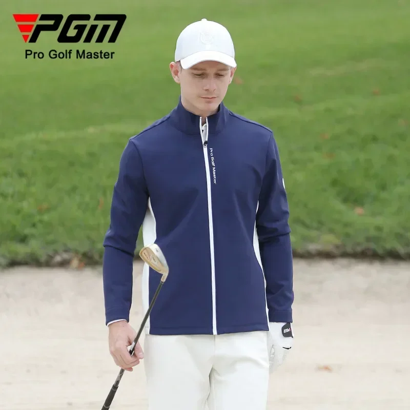 PGM Golf Men's Long Sleeve Jacket Autumn Winter Warm Light Heat Inner Coat Golf Wear for Men YF524