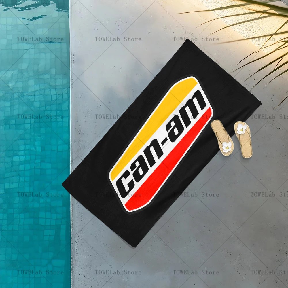 Can-amm Moto Print Beach Towel, Multi-size,Soft Multipurpose Bath Towel for Swimming Gym Camping Outdoor Travel Sport