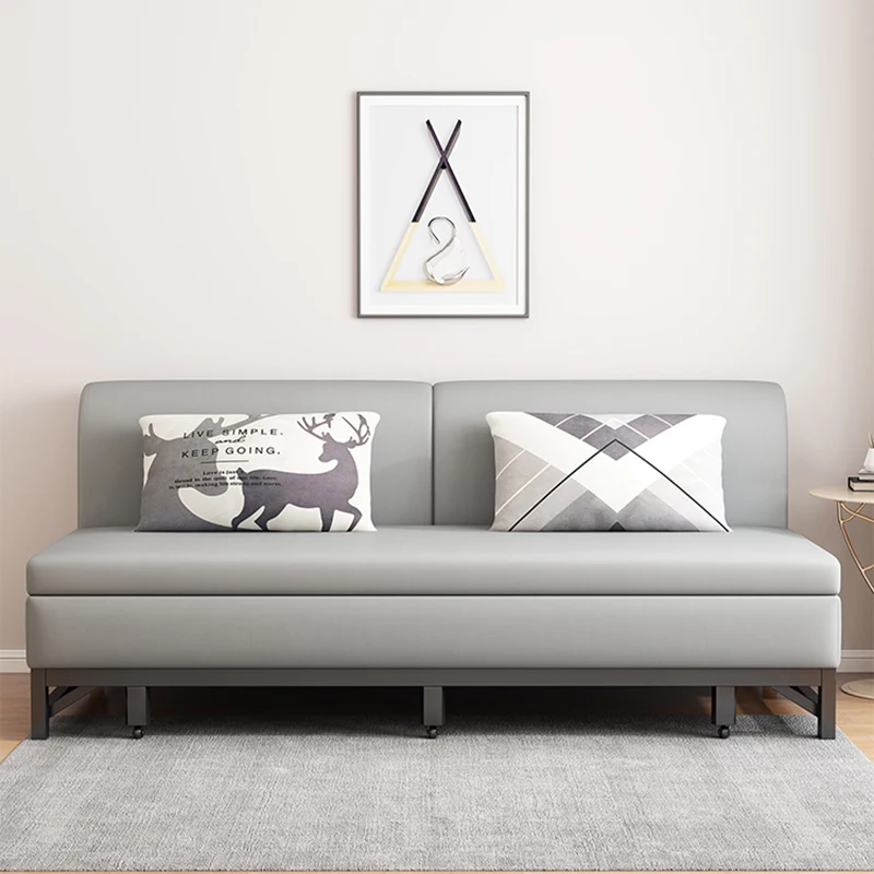 Relaxing Two Seater Sofas Beds Waterproof Lounge Living Room Lazy Sofa Bed Recliner Modern Nordic Divani Da Soggiorno Furniture image 2