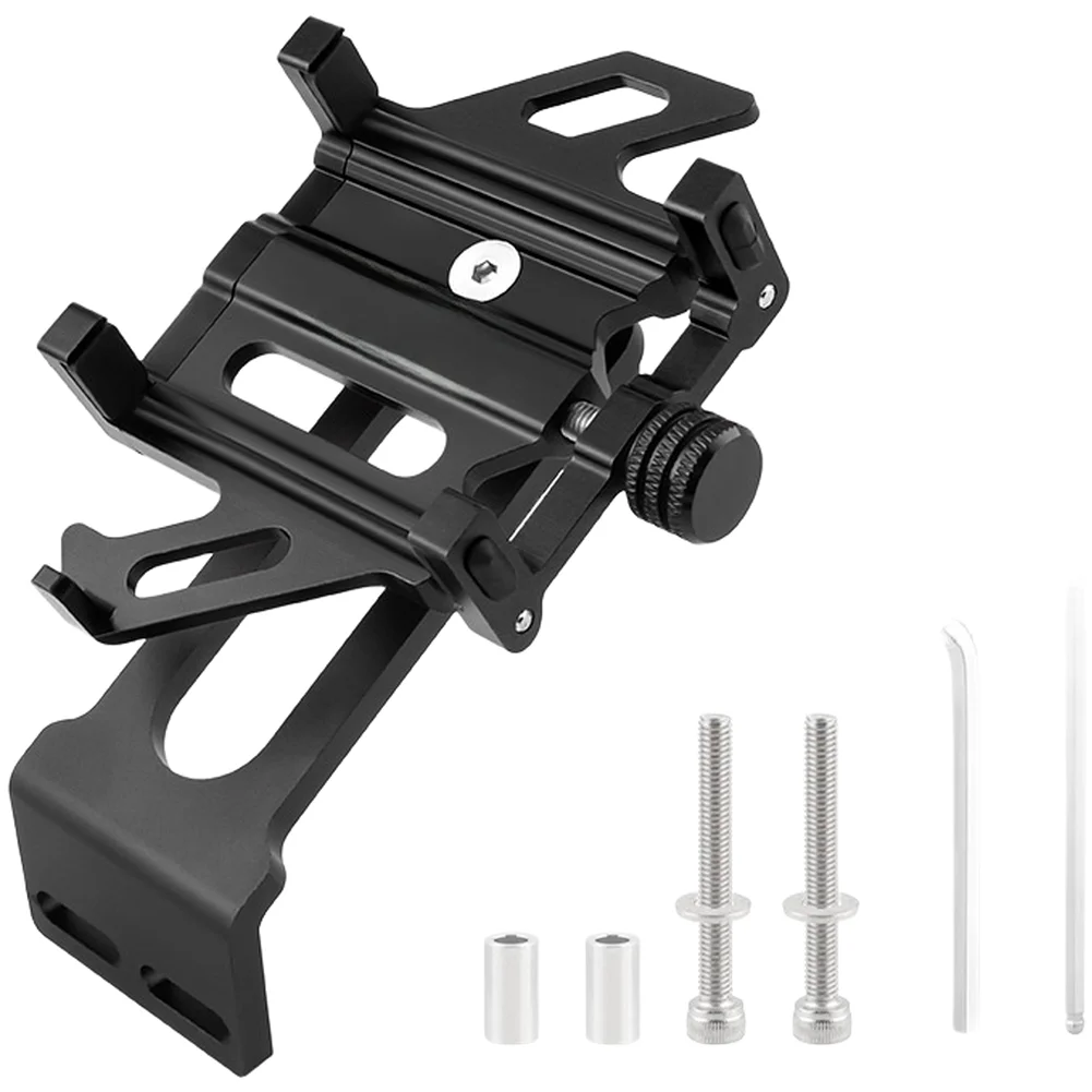 Aluminum Alloy Bike Phone Mount 5 Claw Holder For 4.5-7 Inch Smartphone Cycling Handlebar Stem Bracket Bicycle Accessories