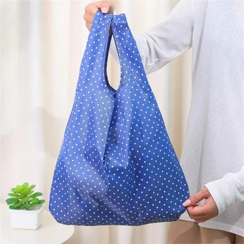 1PC Shopping Bag Eco-friendly Bag Hand Shoulder Grocery Bags Shoulder Market Portable Reusable Foldable Supermarket Shop Bags