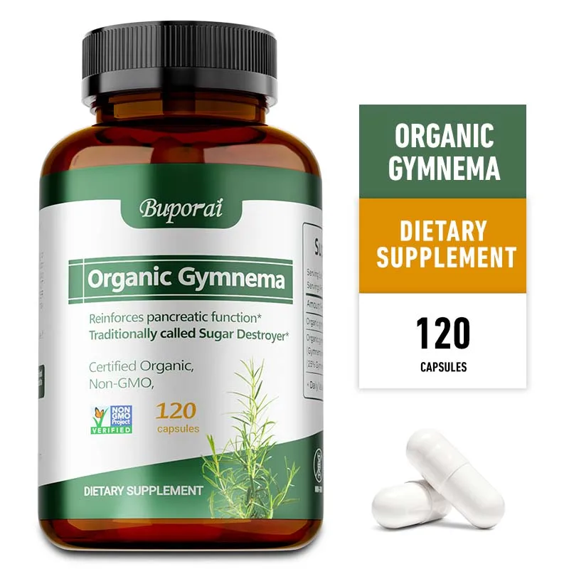 

Organic Gymnema - Helps Intestinal Health, Improves Digestion, Balances Health Levels, and Promotes Absorption
