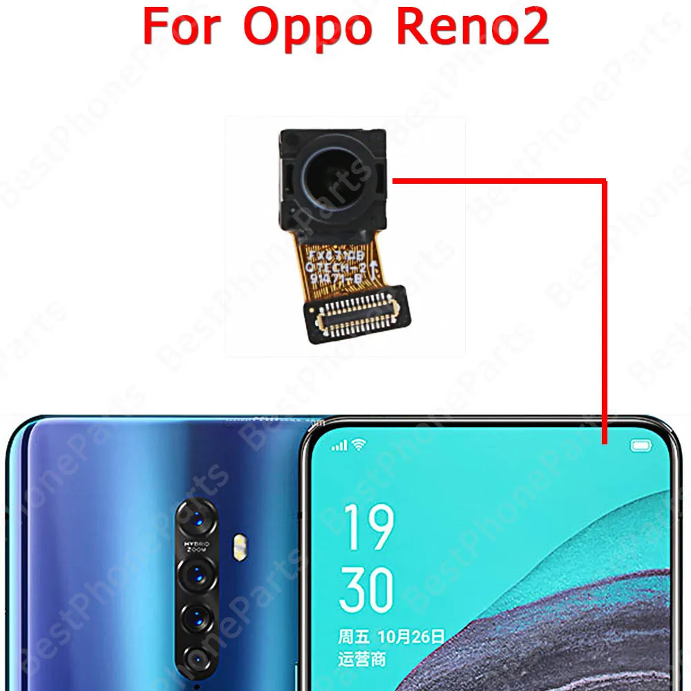 Selfie Rear Back View Big Backside Camera Module For OPPO Reno Reno2 Z Front Camera Replacement Spare Parts Flex Cable