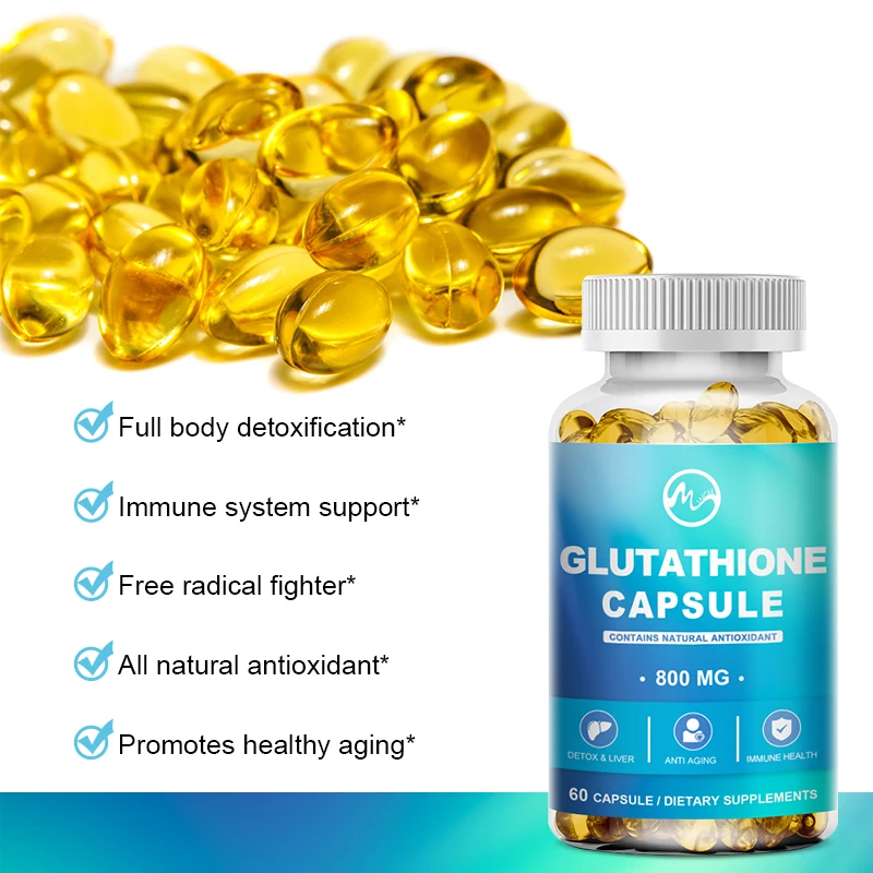 Natural Glutathione Capsules Collagen ,Antioxidant Anti-Aging Boosting Immunity Dull Skin Whitening Health Dietary Supplement