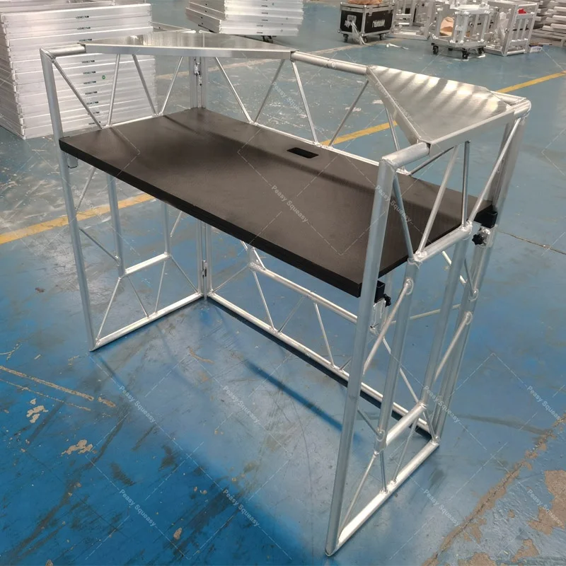 Portable Custom Mobile DJ Desk Event Facade Table WorkStation DJ Booths