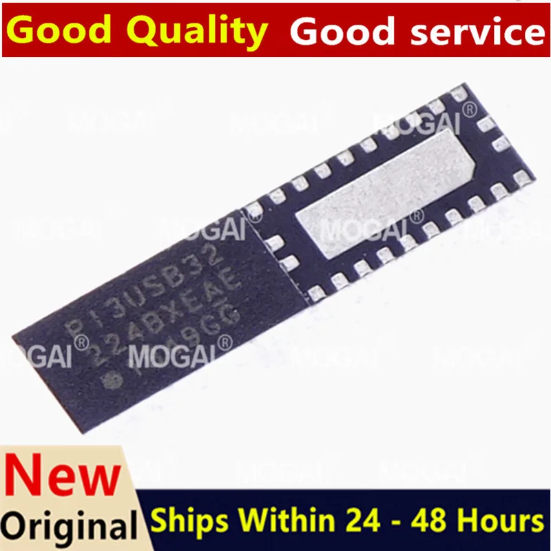 (5-10piece)100% New PI3USB32224BXEAEX PI3USB32224BXEAE PI3USB32-224BXEAE P13USB32224BXEAE QFN-24 Chipset