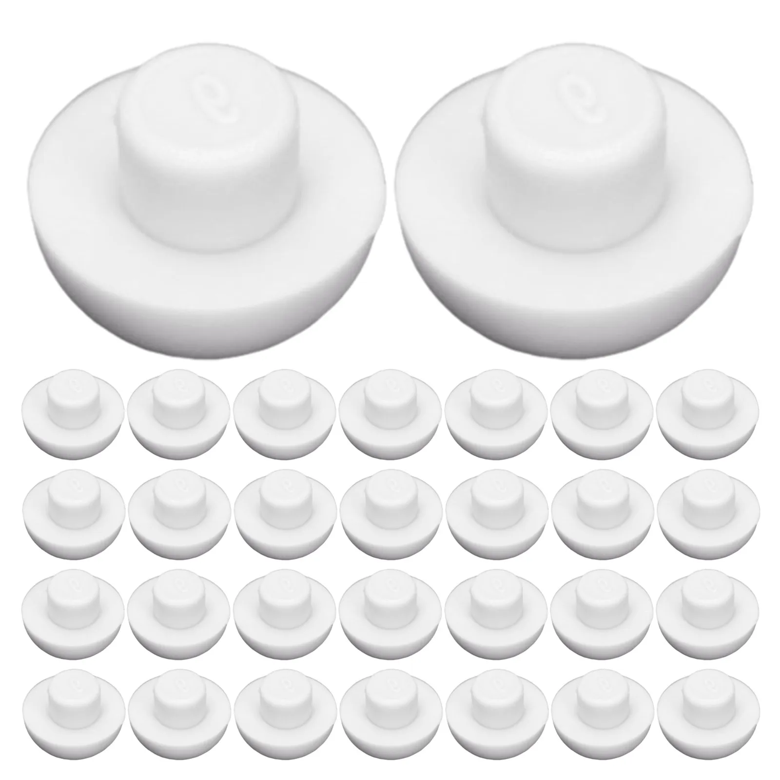 50pcs Anti-Slip Toilet Seat Bumper Pads Silent Lid Buffer Spacers Replacement for Bidet Bathroom Repair Parts Household Hardware