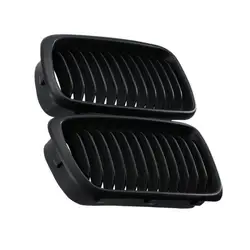 Car Mesh Grille Protective Car Grilles Matte Car Front Grille Guard Matte Black Car Grills for BMW 7 Series E38 1999-2001