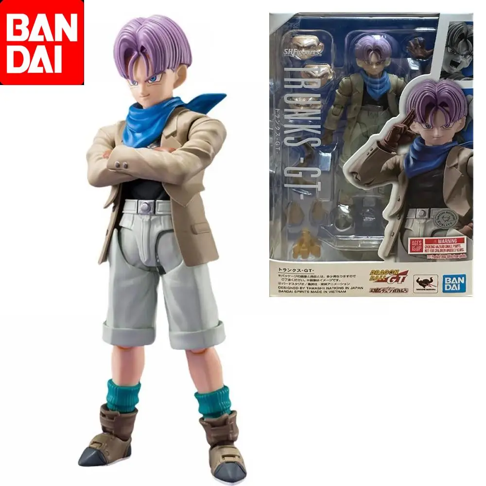 

Bandai Original SHFiguarts DRAGON BALL GT Trunks Anime Action Figure Toys For Boys Girls Kids Children Birthday Gifts Model