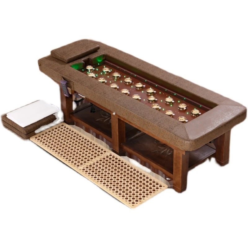 

Automatic Smoke-Free Moxibustion Bed Fumigation Physiotherapy Massage Massage Couch Whole Body Moxibustion Beauty Salon